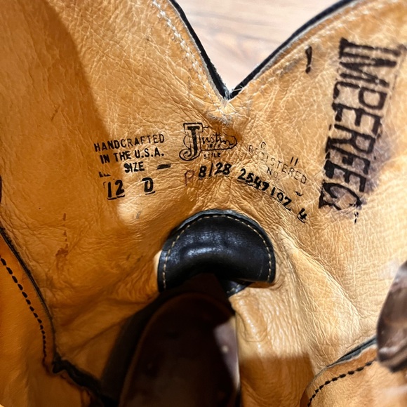 Justin square toe boots - Picture 4 of 10